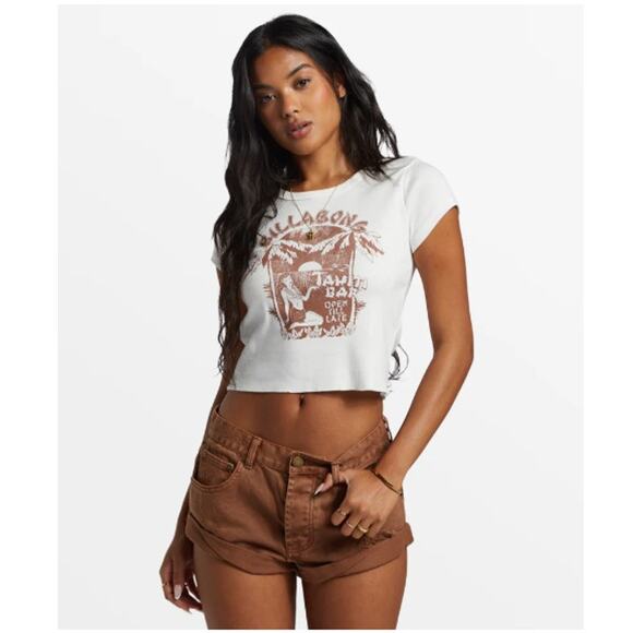 Billabong Pants - NEW! Billabong 'Get Low Short' Denim Shorts in TOASTED COCONUT (28)